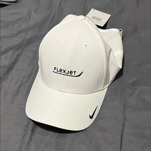 Nike White Flexjet Logo Cap